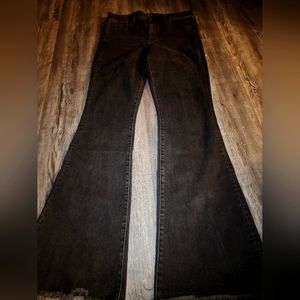 American Eagle, hi rise, flare jeans